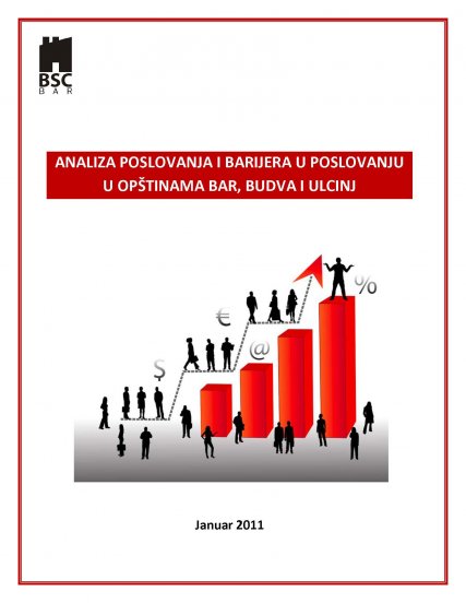 Business analysis in the municipalities of Bar, Ulcinj and Budva 2011